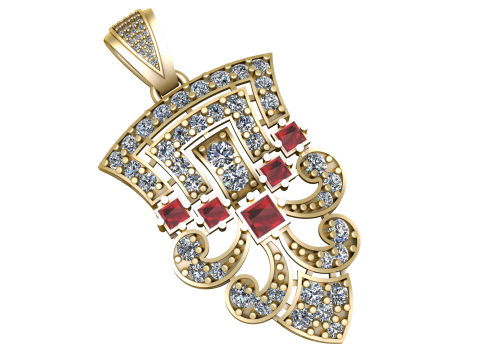 PRECIOUS GLAMIRA PENDANT 3D PRINTABLE MODEL 3D Model