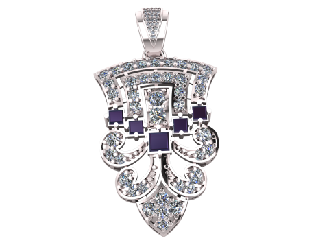 PRECIOUS GLAMIRA PENDANT 3D PRINTABLE MODEL 3D Model