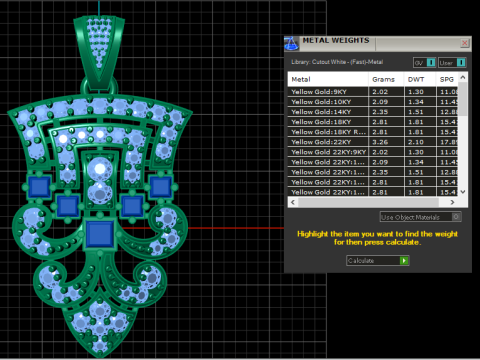 PRECIOUS GLAMIRA PENDANT 3D PRINTABLE MODEL 3D Model