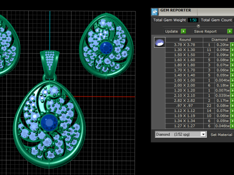 TURKISH STYLISH LOCKET SET 3D PRINTABLE MODEL Model 3D