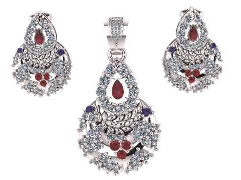 INDIAN FANCY LOCKET SET 3D PRINTABLE MODEL 3D Model