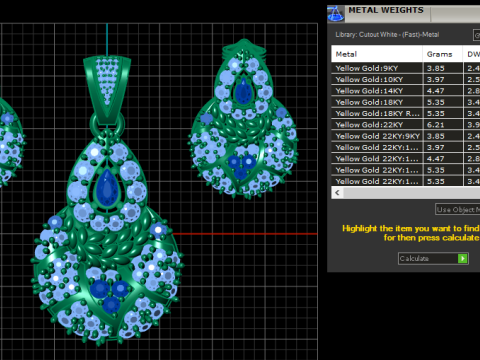 INDIAN FANCY LOCKET SET 3D PRINTABLE MODEL 3D Model