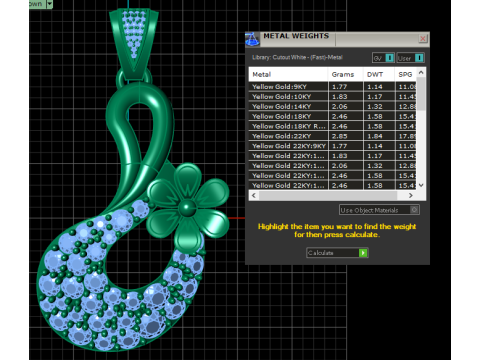 FLOWER DESIGN PENDANT 3D PRINTABLE MODEL 3D-Modell