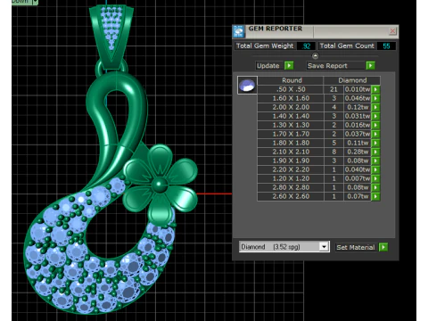 FLOWER DESIGN PENDANT 3D PRINTABLE MODEL 3D Model