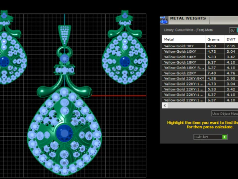 ENGAGEMENT RUBY LOCKET SET 3D PRINTABLE MODEL 3D Model