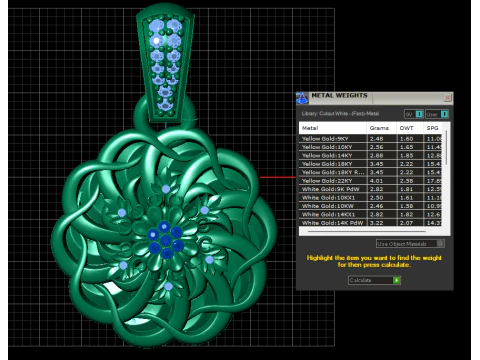 FLOWER GOLD PENDANT 3D PRINTABLE MODEL 3D Model