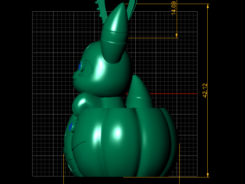 POKEMON AND PUMPKIN PENDANT 3D PRINTABLE MODEL 3D Modell