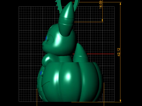 POKEMON AND PUMPKIN PENDANT 3D PRINTABLE MODEL 3D Model