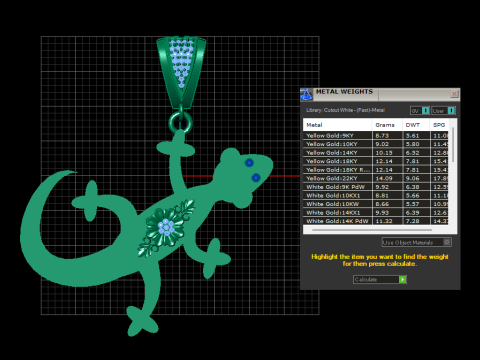 LIZARD PENDANT 3D PRINTABLE MODEL 3D Model