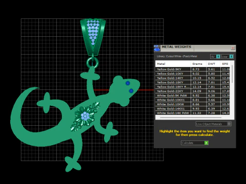 LIZARD PENDANT 3D PRINTABLE MODEL 3D Model