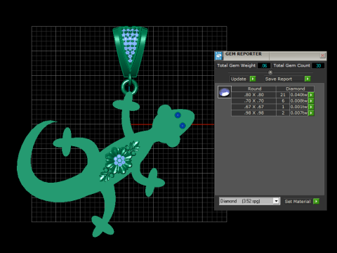 LIZARD PENDANT 3D PRINTABLE MODEL 3D Model