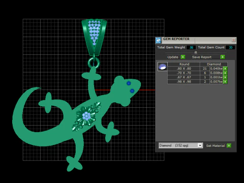 LIZARD PENDANT 3D PRINTABLE MODEL 3D Model