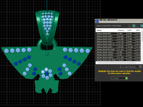 DOUBLE FACES EAGLE PENDANT 3D PRINTABLE MODEL 3D 模型