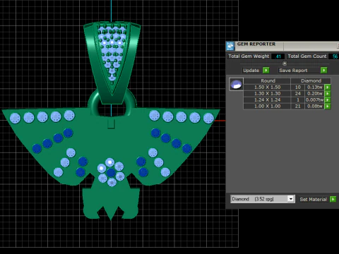 DOUBLE FACES EAGLE PENDANT 3D PRINTABLE MODEL 3D Model