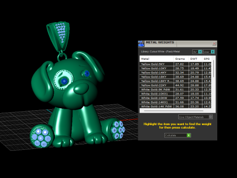 PUPPY ANIMAL PENDANT 3D PRINTABLE MODEL 3Dモデル
