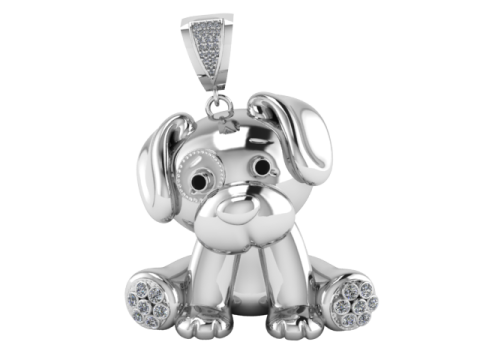 PUPPY ANIMAL PENDANT 3D PRINTABLE MODEL 3Dモデル