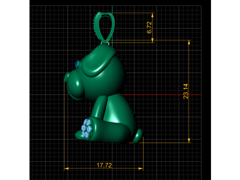 PUPPY ANIMAL PENDANT 3D PRINTABLE MODEL 3Dモデル