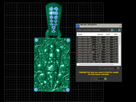 SKULL HEADS CARD PENDANT 3D PRINTABLE MODEL 3D Model