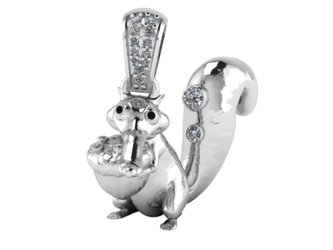 SQUIRREL PENDANT 3D PRINTABLE MODEL 3D Model