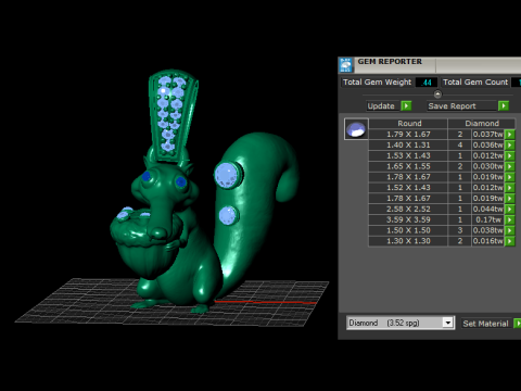 SQUIRREL PENDANT 3D PRINTABLE MODEL Modello 3D