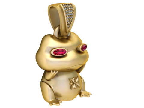 NINJA TURTLE PENDANT 3D PRINTABLE MODEL 3D 模型