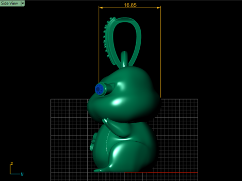 NINJA TURTLE PENDANT 3D PRINTABLE MODEL 3D 模型