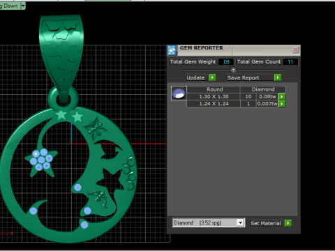 UNIQUE DESIGN GOLD COIN PENDANT 3D PRINTABLE MODEL 3D Model
