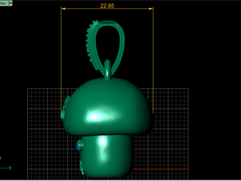 MUSHROOM VEGETABLE PENDANT 3D PRINTABLE MODEL 3D मॉडल