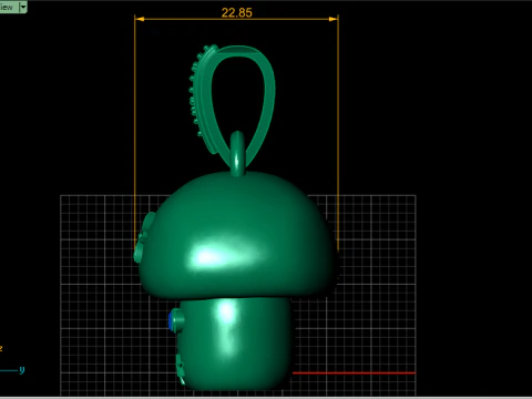 MUSHROOM VEGETABLE PENDANT 3D PRINTABLE MODEL 3D Model