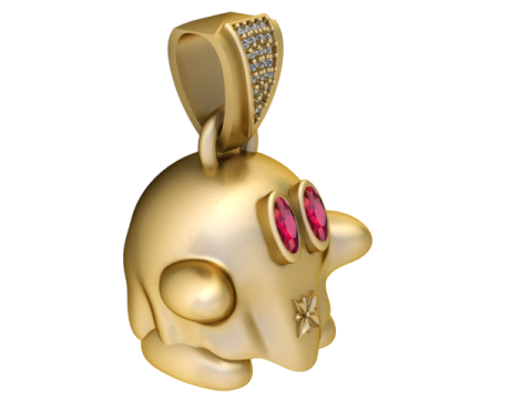 FUNNY GHOST PENDANT 3D PRINTABLE MODEL 3Dモデル