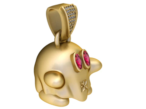 FUNNY GHOST PENDANT 3D PRINTABLE MODEL 3D Model