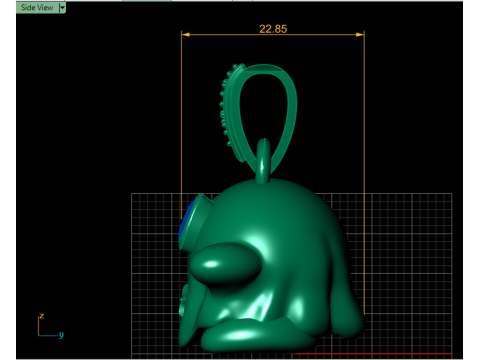 FUNNY GHOST PENDANT 3D PRINTABLE MODEL 3Dモデル