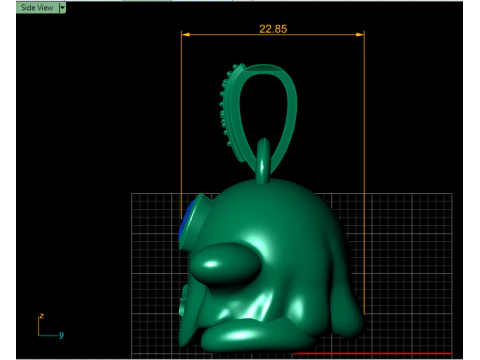 FUNNY GHOST PENDANT 3D PRINTABLE MODEL 3D Model