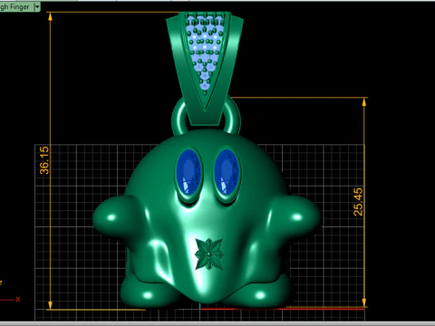 FUNNY GHOST PENDANT 3D PRINTABLE MODEL 3D Model