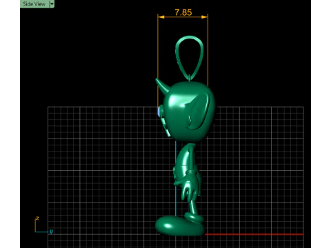 DEVIL PENDANT 3D PRINTABLE MODEL 3D Model