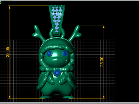 SANRIO CHARACTER PENDANT 3D PRINTABLE MODEL 3D मॉडल