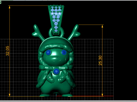 SANRIO CHARACTER PENDANT 3D PRINTABLE MODEL 3D Model