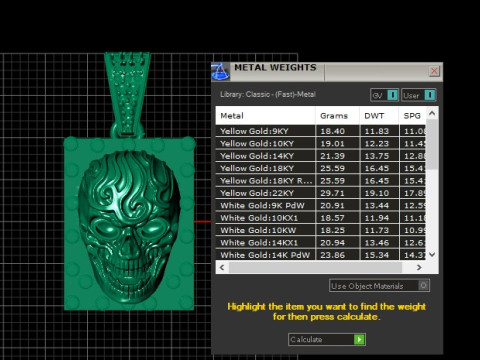 KULL FACE CARD PENDANT 3D PRINTABLE MODEL 3D 模型