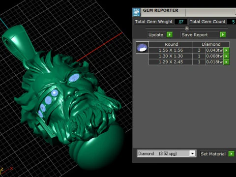 HUMAN FACE PENDANT 3D PRINTABLE MODEL 3D Model