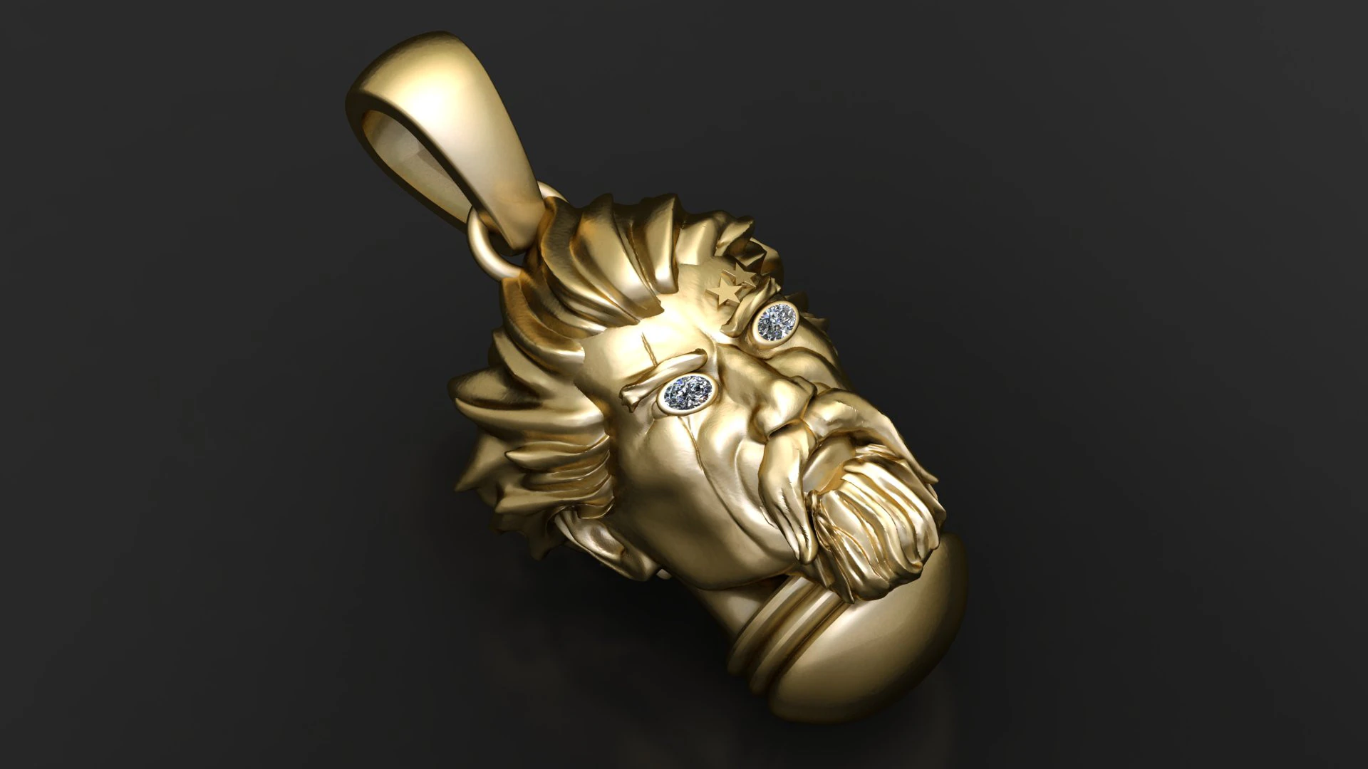 YOUNG MEN FACE PENDANT 3D PRINTABLE MODEL 3D Model .c4d .max .obj .3ds .fbx .stl .blend