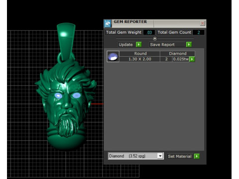 YOUNG MEN FACE PENDANT 3D PRINTABLE MODEL 3D 모델
