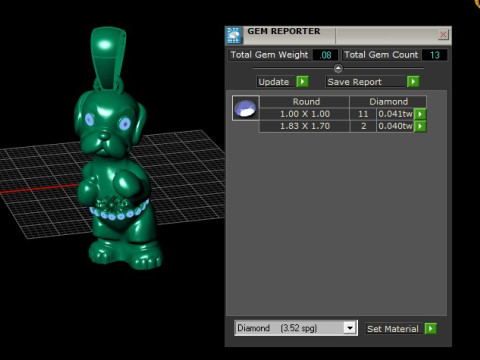 DOG ANIMAL PENDANT 3D PRINTABLE MODEL Modelo 3D