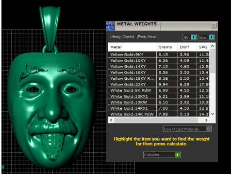 FACE MASK PENDANT 3D PRINTABLE MODEL 3D Model