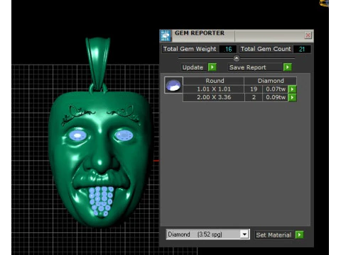 FACE MASK PENDANT 3D PRINTABLE MODEL 3D Model