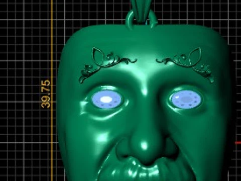 FACE MASK PENDANT 3D PRINTABLE MODEL 3D Model