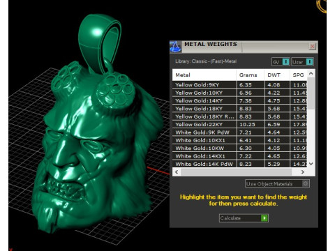 HELLBOY FACE PENDANT 3D PRINTABLE MODEL 3D 模型