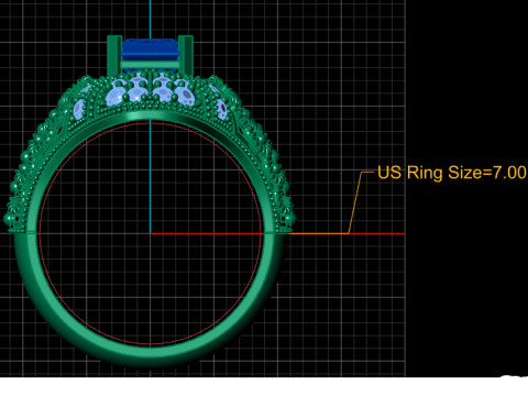 PRECIOUS SILVER RING 3D PRINTABLE MODEL Model 3D