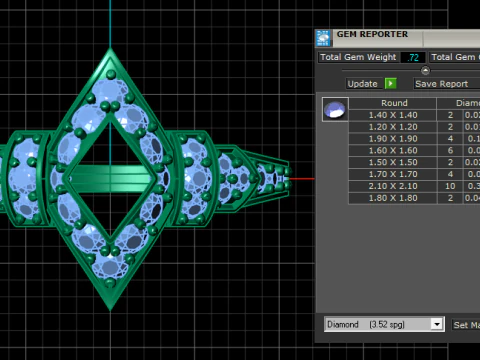 FANCY DIAMOND RING 3D PRINTABLE MODEL 3D Model