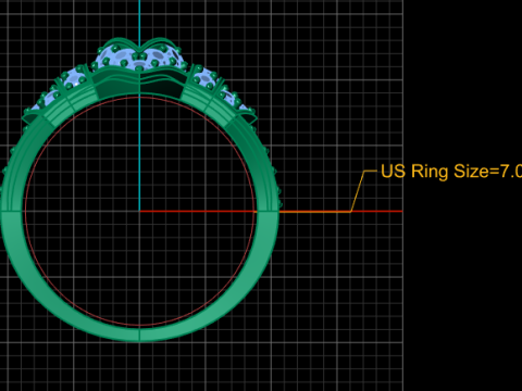 FANCY DIAMOND RING 3D PRINTABLE MODEL 3D Model