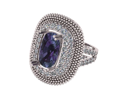 LUXURY GOLDEN RING 3D PRINTABLE MODEL 3D Model